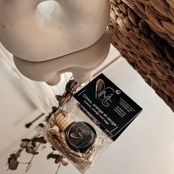 Sent-bon pour la voiture - Citron, orange et sauge - Moments MG - 5ml